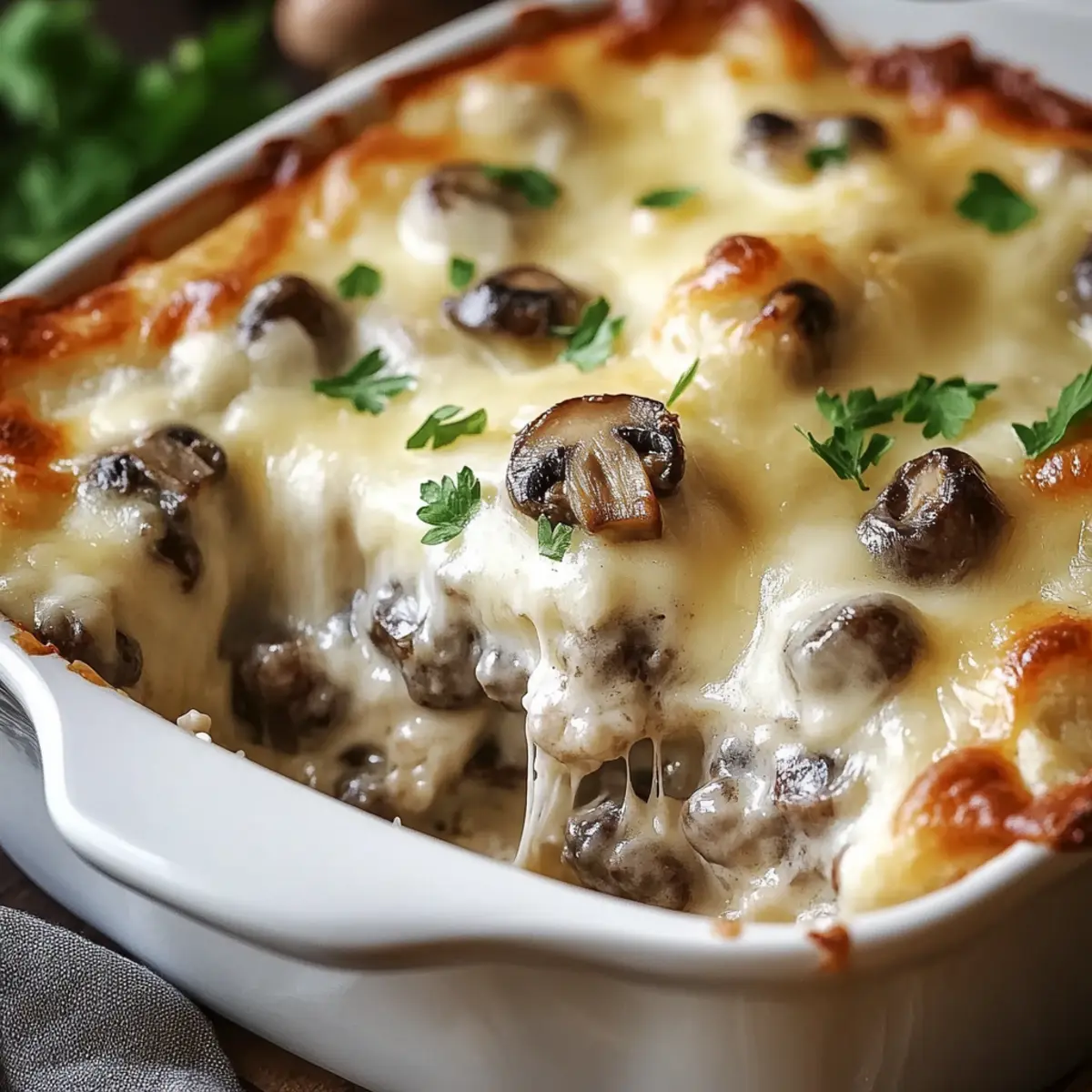 Cheesy Mushroom & Swiss Burger Casserole: A Cozy Dinner Delight 3 d9rrbim83sqanzvvuuly