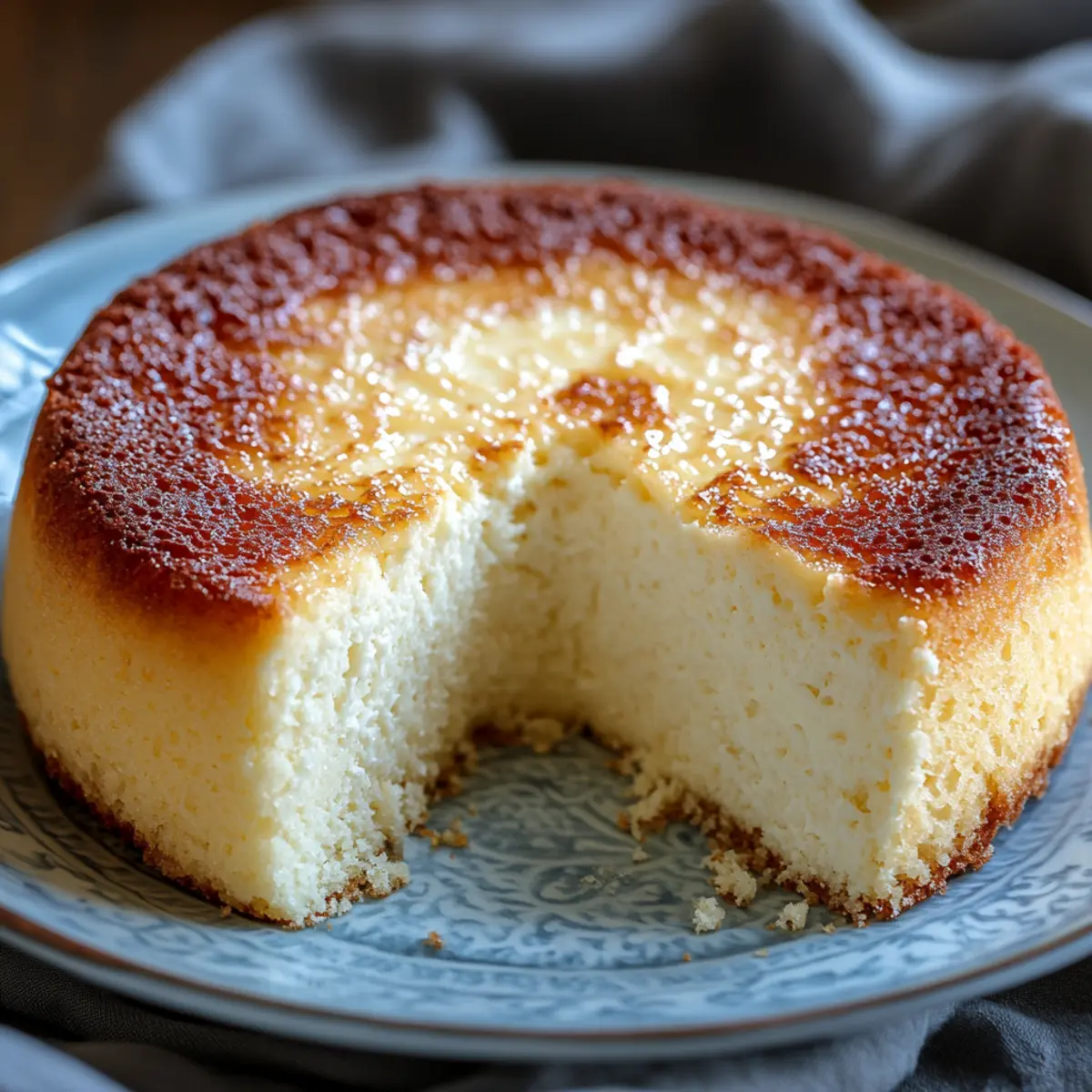 3 Ingredient Creamy Yogurt Cake (No Flour, Butter or Oil)