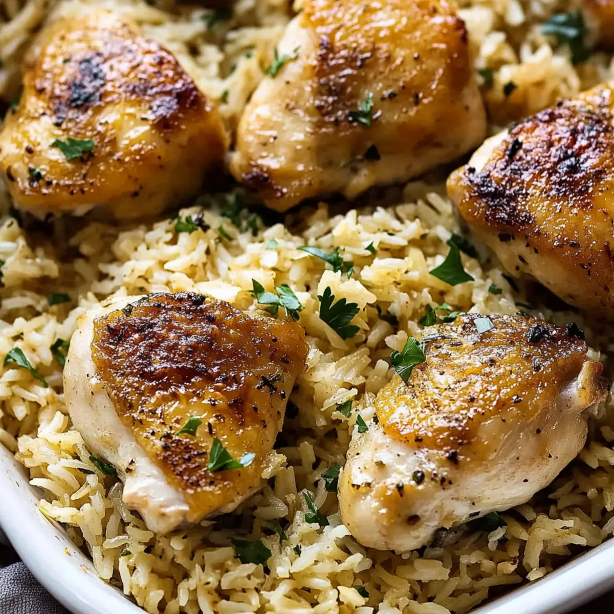 Quick Oven Baked Chicken & Rice: Simple One-Dish Dinner!