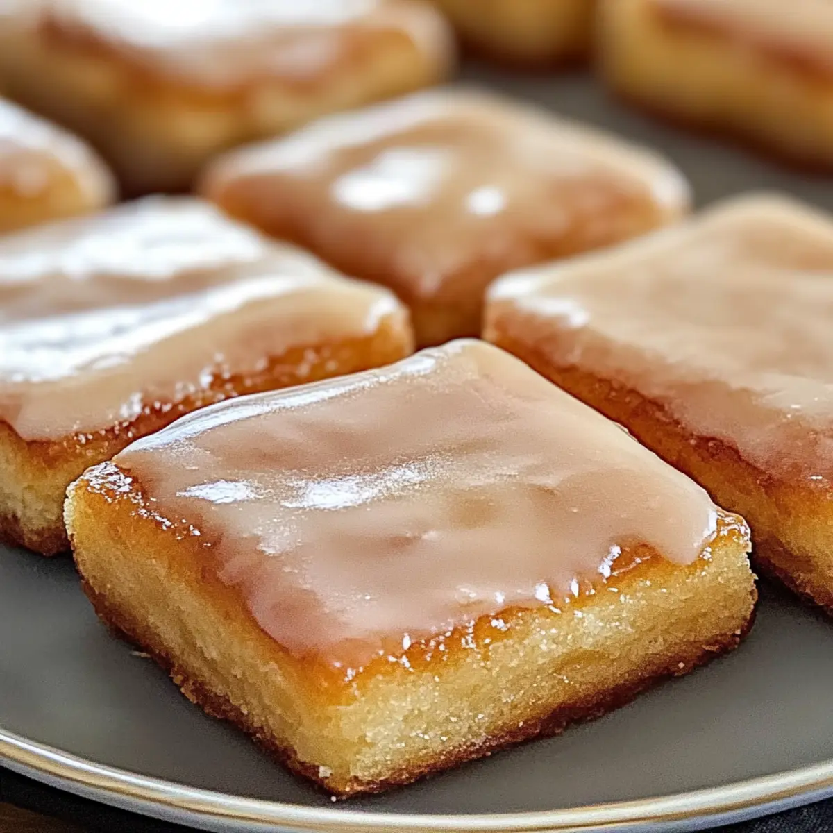 Easy Soft Baked Maple Donut Bars Recipe