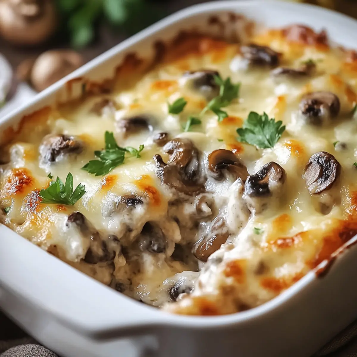 Cheesy Mushroom & Swiss Burger Casserole | Easy Comfort Food Dinner